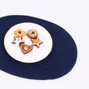 4 x Round Dining Table Place Mats Cotton Braided Non Slip Placemats Prot Best