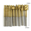 10X/set Wood Milling Cutter Tool Carving Rasps Rotary File Burrs Bit Best