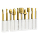 10X/set Wood Milling Cutter Tool Carving Rasps Rotary File Burrs Bit Best