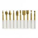 10X/set Wood Milling Cutter Tool Carving Rasps Rotary File Burrs Bit Best