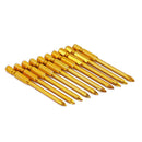 10 x 5mm Cross-shaped Ceramic Drill Bit Set for Drilling Tile Glass Rotar New