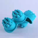 1 x Massage Bar Oval Silicone Molds 4 Cavities Soap Jelly Mold For DIY Soap Hot