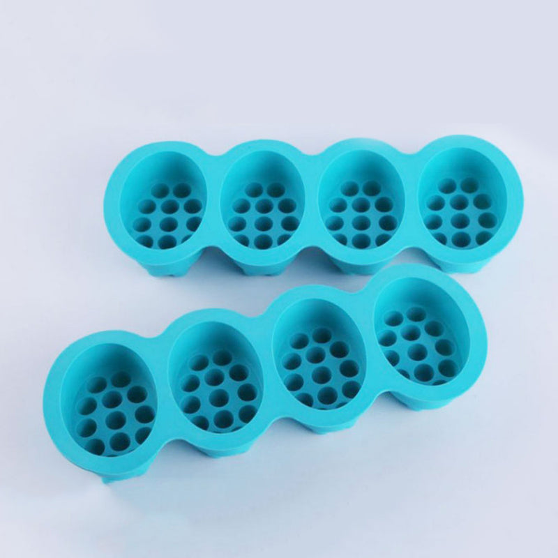 1 x Massage Bar Oval Silicone Molds 4 Cavities Soap Jelly Mold For DIY Soap Hot