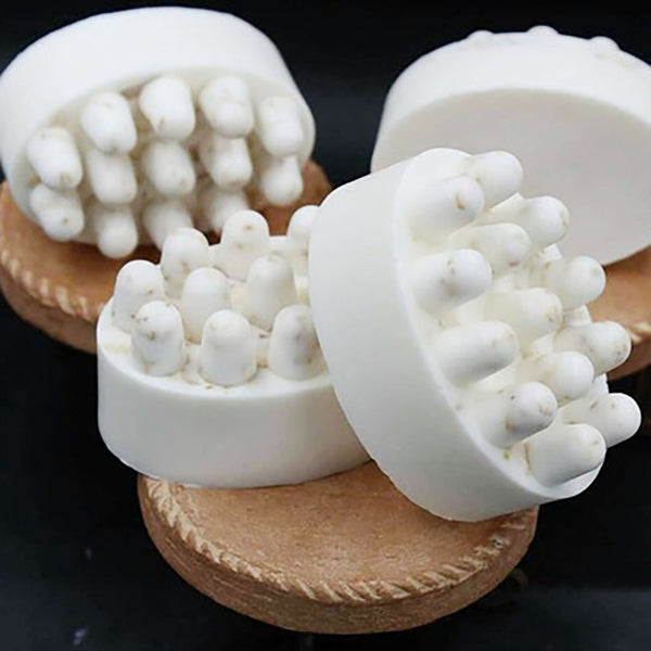 1 x Massage Bar Oval Silicone Molds 4 Cavities Soap Jelly Mold For DIY Soap Hot