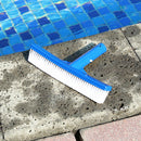 Pool Central 10 inch Standard Curved Swimming Pool Bristle Wall Brush Plastic