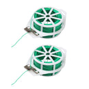 2 x Garden Wire Green Twist Tie Reel Coated Plant Support Flexible 50m Hot