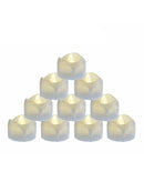 12 Flameless Votive Decor Candles LED Tea Light Battery Operated Flickerin