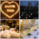 12xLED Candles Battery-Operated Gifts Paraffin Birthday Wedding Home-Decor Party