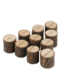 20 Pack Place Card Holders Wood Display Stands for Table Number Sign Photo