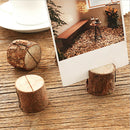 20 Pack Place Card Holders Wood Display Stands for Table Number Sign Photo
