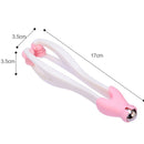 2 PCS Hand Handheld Steel Ball Run Blood Circulation Easy Massager Tool Pink New