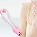 2PCS Hand Handheld Steel Ball Run Blood Circulation Easy Massager Tool Pink