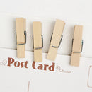 100pcs Mini Wooden Pegs 30mm Natural DIY Craft Photo Clips for Wedding Engagemen