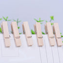 100pcs Mini Wooden Pegs 30mm Natural DIY Craft Photo Clips for Wedding Engagemen