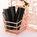 Iron Art Nordic Makeup Organizer Basket Eyeliner Brush Set Storage Cup