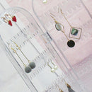 Transparent Acrylic Earrings Necklace Jewelry Display Rack Storage Box Gift CGY