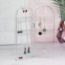 Transparent Acrylic Earrings Necklace Jewelry Display Rack Storage Box Gift CGY