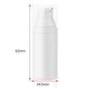 5 pcs White Push Emulsion Vacuum Bottle 30ml for Travel Fitness High Quality
