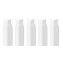 5 pcs White Push Emulsion Vacuum Bottle 30ml for Travel Fitness High Quality