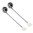 Soup Coffee Mixing Spoon Long Handle Stainless Steel Coffee Spoons Tab New 2x