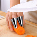 6x Fingers Protector Fruit Vegetable Cut Kitchen Hand Guard Stainless Steel