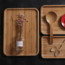 Small Flat Tray Natural Bamboo Kungfu Tea Serving Tray Table 28*18cm/ 11x7inch*1