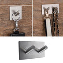 Stainless Steel Self Adhesive Stick Sticky Hook Coat Towel Hanging Hanger Holder