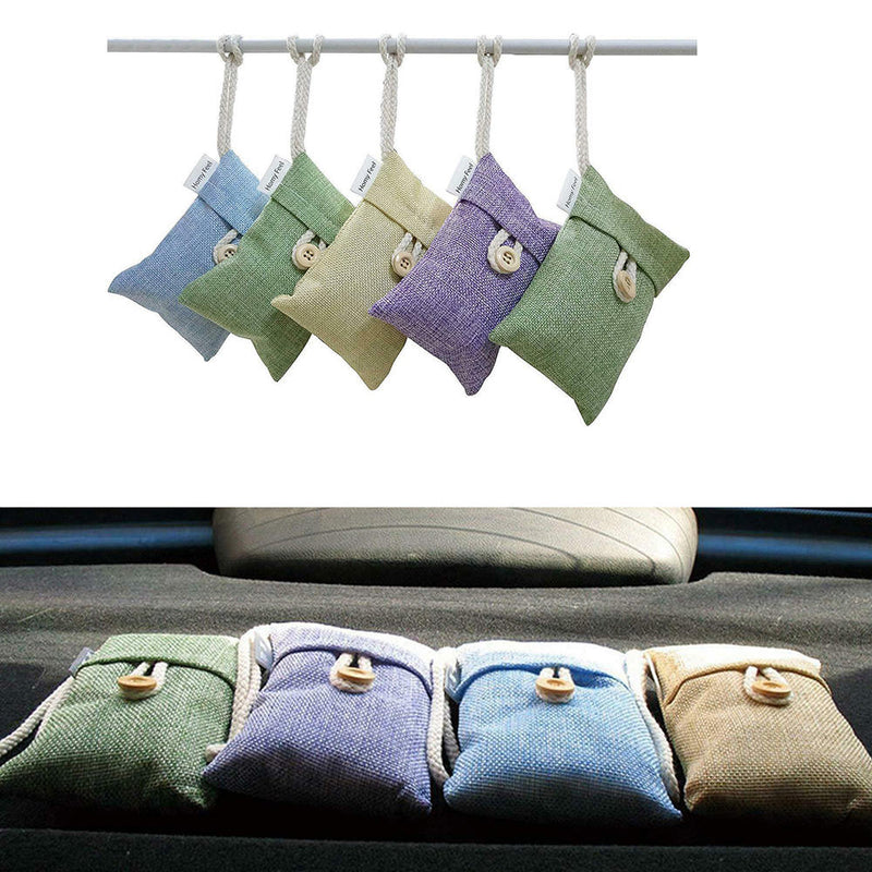 5 bags Air Purifying Bag Purifier Nature Fresh Charcoal Bamboo Mold Freshener