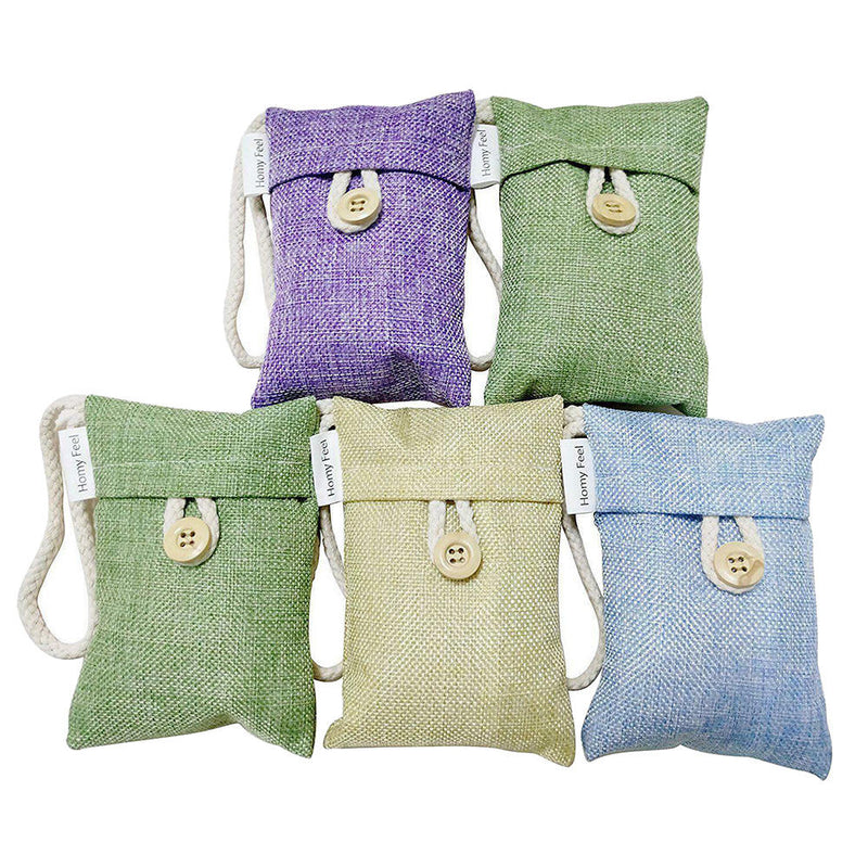 5pieces Air Purifying Bag Nature Fresh Natural Activated Charcoal Purifier Nice
