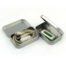 5Pcs Small Rectangular Empty Metal Tins Hinged Jewellery Coins Box Kit Container