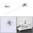 4pcs Soap Pump Nozzle Sink Liquid Lotion Shampoo Dispenser Kit Replace Tube