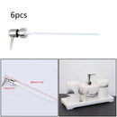 6Pcs Kitchen Sink Liquid Soap Lotion Pump Dispenser Arc Nozzle