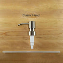 2x Stainless Steel Emulsion Bottle Nozzle Press Nozzle Press Pump Head Best
