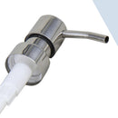 2x Stainless Steel Emulsion Bottle Nozzle Press Nozzle Press Pump Head Best