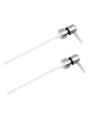 2x Stainless Steel Emulsion Bottle Nozzle Press Nozzle Press Pump Head Best