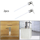 2x Stainless Steel Emulsion Bottle Nozzle Press Nozzle Press Pump Head Best