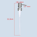 2x Stainless Steel Emulsion Bottle Nozzle Press Nozzle Press Pump Head Best
