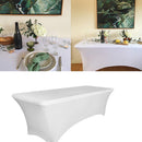 Rectangular Spandex Stretch Tight Fit Table Cover Trestle Tablecloth 4FT