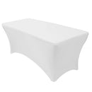 Rectangular Spandex Stretch Tight Fit Table Cover Trestle Tablecloth 4FT