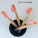 4pcs Natural Bamboo Toothbrush Family Pack For Travel Trendy New Hot vvsa