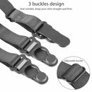 1Pair Mens Shirt Stays Garters Holder Non-slip Clamps Leg Suspenders
