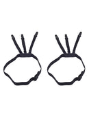 1Pair Mens Shirt Stays Garters Holder Non-slip Clamps Leg Suspenders