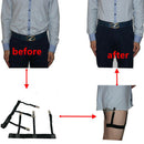 1Pair Mens Shirt Stays Garters Holder Non-slip Clamps Leg Suspenders