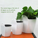 Self-watering Plant Flower Basket Wall Hanging Plastic Planter House Garden3 pcs