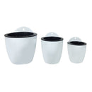 Self-watering Plant Flower Basket Wall Hanging Plastic Planter House Garden3 pcs
