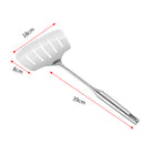 Stainless Steel Fried Fish Shovel with Long Wood Handle Kitchenware Cooking Tool