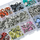 Metal Five-prong Buckle Snap Buttons Fasteners Sewing Accessories 100X