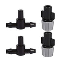20Pcs Sprinkler Heads Nozzle + Tee joints for Misting Watering New Hot
