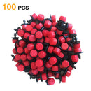 100pcs Micro Bubbler Drip Irrigation Adjustable Emitter Stake Water Drippers