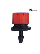 100pcs Micro Bubbler Drip Irrigation Adjustable Emitter Stake Water Drippers